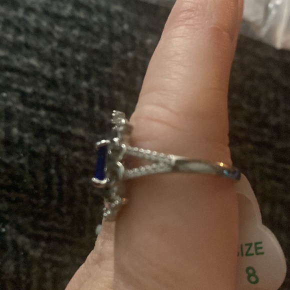 BP larvae created dark blue sapphire beautiful size 8 - Picture 3 of 4